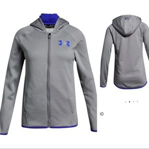 ♦️NWT Under Armour Fleece zip up Hoodie , girls YSM